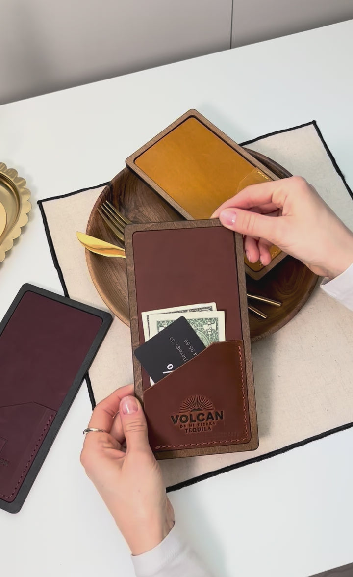 Personalized Wood Guest Check Book