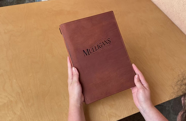 Custom Leather Restaurant Menu Folder