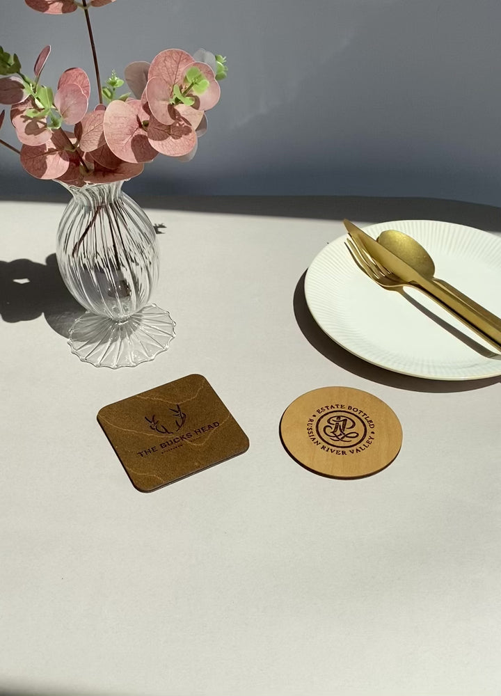 Coasters for Bar, Custom Drink Coaster, Wood Coasters Set, Personalized Coaster Set