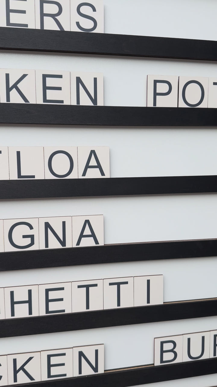 Wall menu For Cafe, Changeable Letter Restaurant Menu