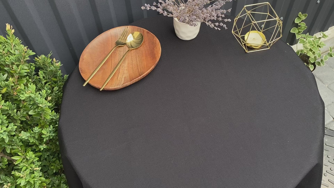 Leather & Wood Reserved Restaurant Sign: Tabletop Plate