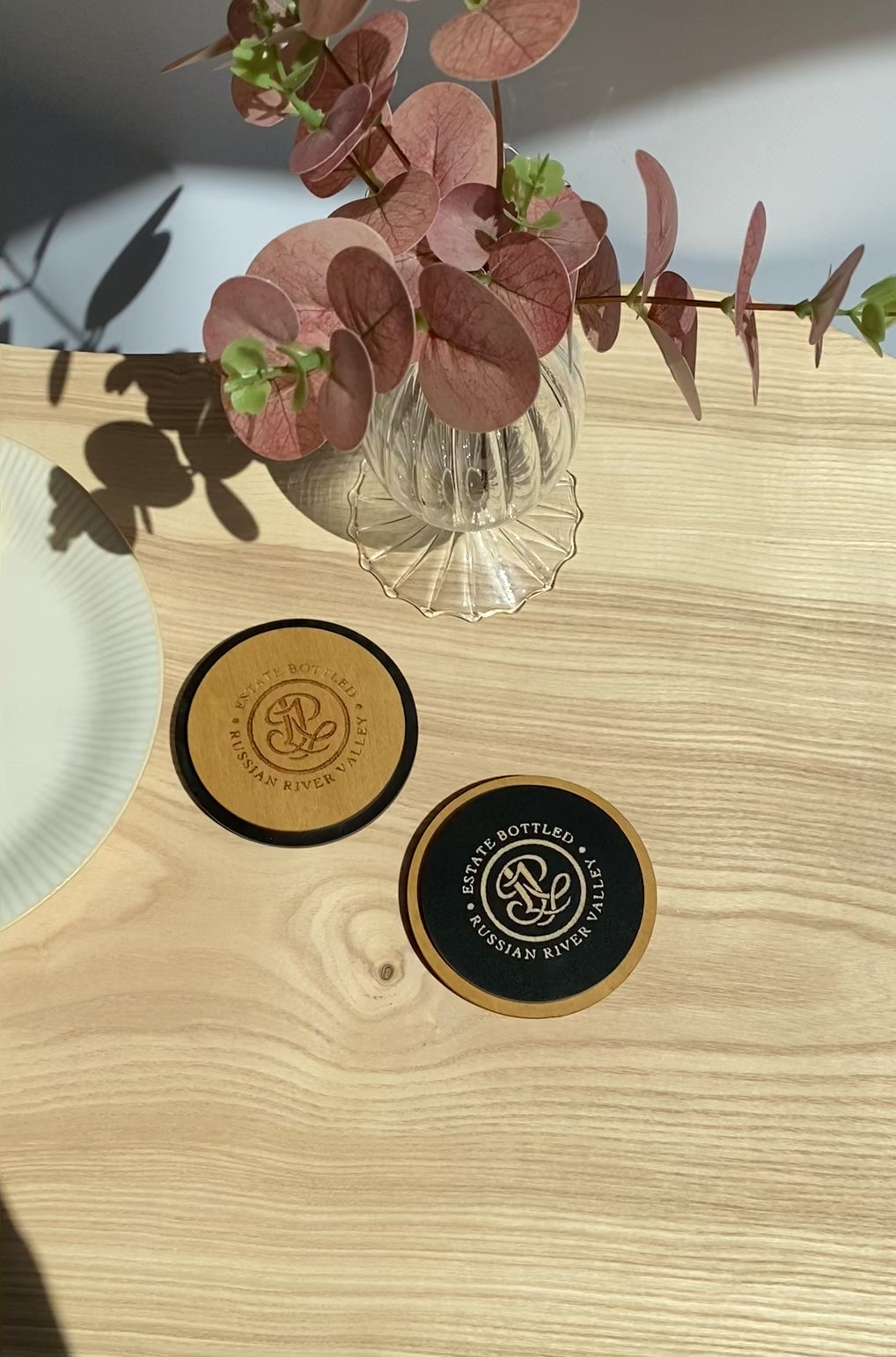 Personalized Wooden QR Code Menu Sign - Restaurant Tabletop Display